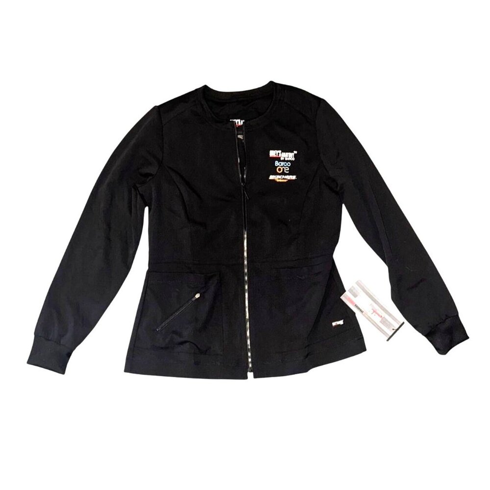 Greys Anatomy By Barco S Zip-Up Jacket Black Stretch